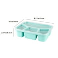 thumbnail image 3 of Pklyzj Bento Lunch Box, Reusable Stackable with 4 Compartment Meal Prep Containers for Kids and Adults, Food Storage Snack Containers with Transparent Lids for School, Work,and Travel, 3 of 6