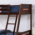 thumbnail image 2 of Furniture of America Challen 2-Drawer Wood Twin over Full Bunk Bed in Black, 2 of 5