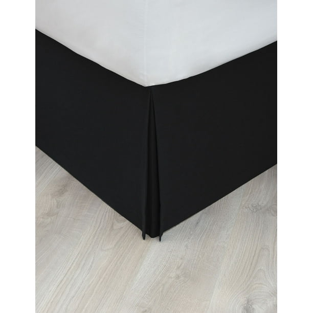 Rodapié Vianney Negro para cama Individual