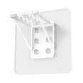 thumbnail image 3 of CHUANK 4 Pcs Support d'Étagère en Plastique Auto-Adhésif pour Armoire, 3 of 7