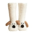 thumbnail image 2 of Kids Boy Girls Slipper Socks Crazy Funny Fuzzy Cute Animal Grips Winter Warm Fluffy Cozy Socks A Free, 2 of 3