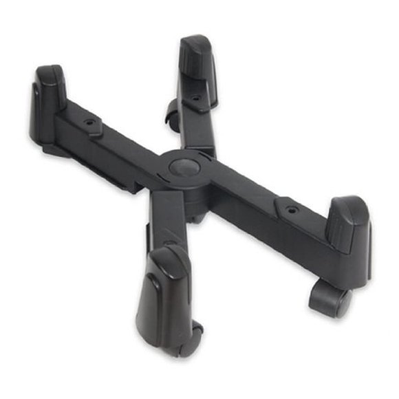 Support de Sol pour Ordinateur de Bureau Mobile avec Roulettes Pivotantes et Largeur Réglable de 6 à 10 Pouces