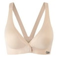 thumbnail image 2 of Elvqul Womens Bras Front Closure Full Coverage Bra Push Up Everyday Bras for Women Wireless, 2 of 9