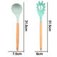 thumbnail image 2 of Juego de utensilios de cocina de silicona de 2 piezas - Juegos de herramientas y utensilios de cocina de regalo de cocina Silicona de madera, 2 of 5
