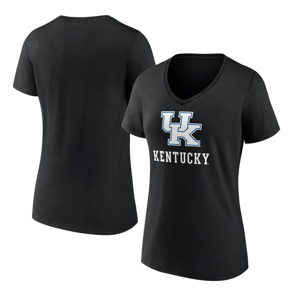 Women's Black Kentucky Wildcats Lockup Team V-Neck T-Shirt