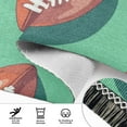thumbnail image 6 of Yayeee Runner Rug for Bedroom 2'x6' Machine Washable Hallway Non Slip Mat, Brown American Footballs, 6 of 8
