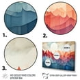 thumbnail image 4 of Designart "Colorful Watercolor Cityscape III" Oversized Landscapes Framed Wall Art - Modern Multicolor Abstract Landscapes Living Room Framed Canvas Art, 4 of 7