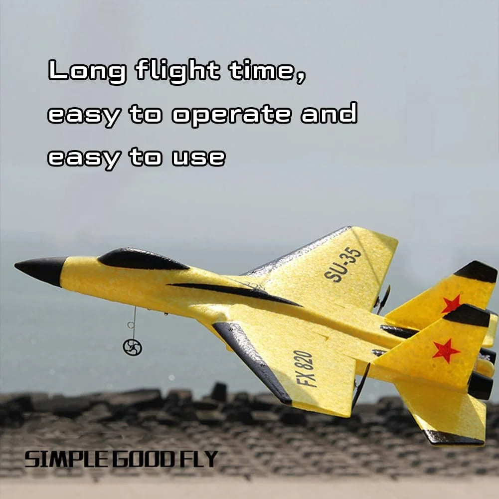 Wonstorex Rc Plane - 2.4GHz Wonstorex Jet Fighter Rc Airplane,Rc Remote Control Fighter Model Toy with Led Lights,Automatic Balance Gyro,360° Glider ,rc Jet,rc Planes