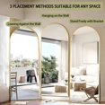 thumbnail image 5 of GRAHMCY 71"x 26" Arched Full Length Mirror Full Body Floor Mirrors, Gold, 5 of 6