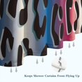 thumbnail image 6 of Colorful and Black Of Leopard Print Shower Curtain 72"x84" ,Bathroom Decorative Shower Curtains Set with 12 Hooks,Modern Waterproof Washable Shower Curtain, 6 of 6