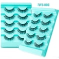 thumbnail image 3 of Nvzi -b 15 Pairs Wispy Mink Lashes Fluffy Eye Lashes Natural Look Volume Fake Eyelashes，FLY5-006, 3 of 3