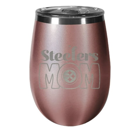 

Pittsburgh Steelers 10oz. Mom Rose Gold Wine Tumbler