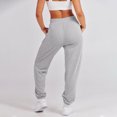 thumbnail image 6 of BLVB Womens Cinch Bottom Sweatpants High Waist Sporty Gym Athletic Jogger Pants Casual Baggy Lounge Trousers with Pockets, 6 of 8