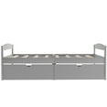 thumbnail image 6 of Tcbosik Twin Size Platform Bed, With Two Drawers, Gray, 6 of 9