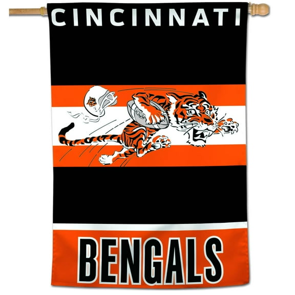 WinCraft Cincinnati Bengals 28" x 40" Retro Single-Sided Vertical Banner