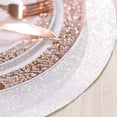 thumbnail image 6 of BalsaCircle 6 Pieces 13" Round Glitter Faux Leather PLacemats Party Decor, 6 of 8