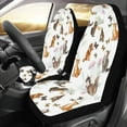 thumbnail image 2 of ZHANZZK Set of 2 Car Seat Covers Funny Cartoon Cats Universal Auto Front Seats Protector Fits for Car,SUV Sedan,Truck, 2 of 4