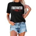 thumbnail image 2 of Firefighter Wife Graphic Tees for Women 2026 Summer Short Sleeve Crewneck Tshirt, 2 of 5