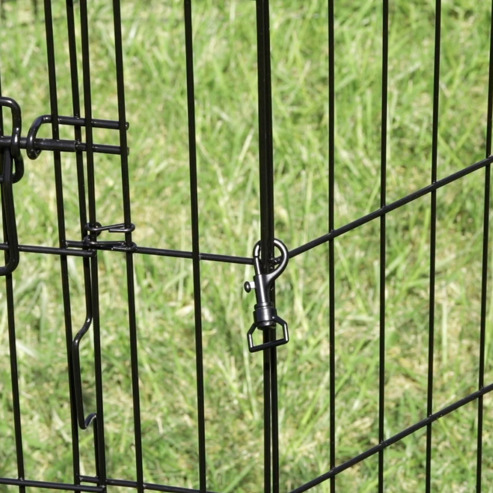 MidWest Homes for Pets Replacement Exercise Pen Swivel Snaps, Black, Pack of 4, SNAPB-4