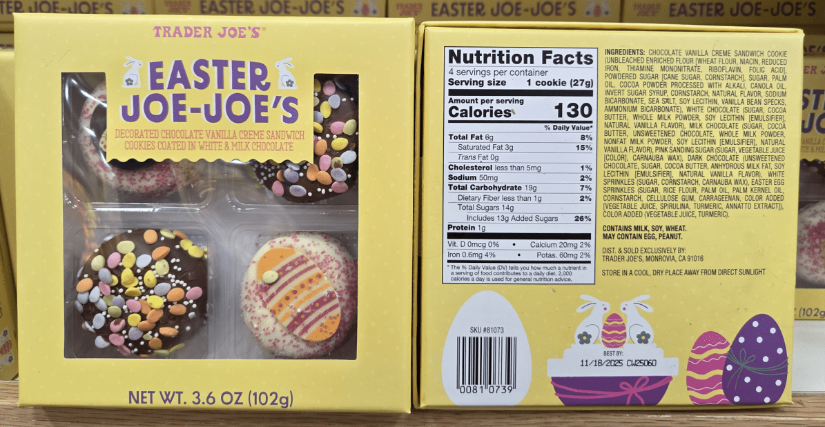 Trader Joe's Easter Joe-Joe’s 3.6oz 102g (2 Boxes)