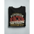 thumbnail image 3 of Retro Superior Racer Design Sweatshirt Men -Image by Shutterstock, Male 5X-Large, 3 of 4