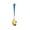 Blue, variant on Zmeidao Round Soup Spoons, Stainless Steel Cereal Spoon Dinner Spoons for Bouillon Dessert Ice Cream