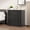 3 Drawers Black Bas-relief, variant on GOCAPTAIN 5-Drawer Modern Black Dresser with Vertical Handles, Compact Space-Saving Wooden Storage Chest with Anti-Tip Device for Bedroom, Living Room, Entryway or Dorm – Red-brown