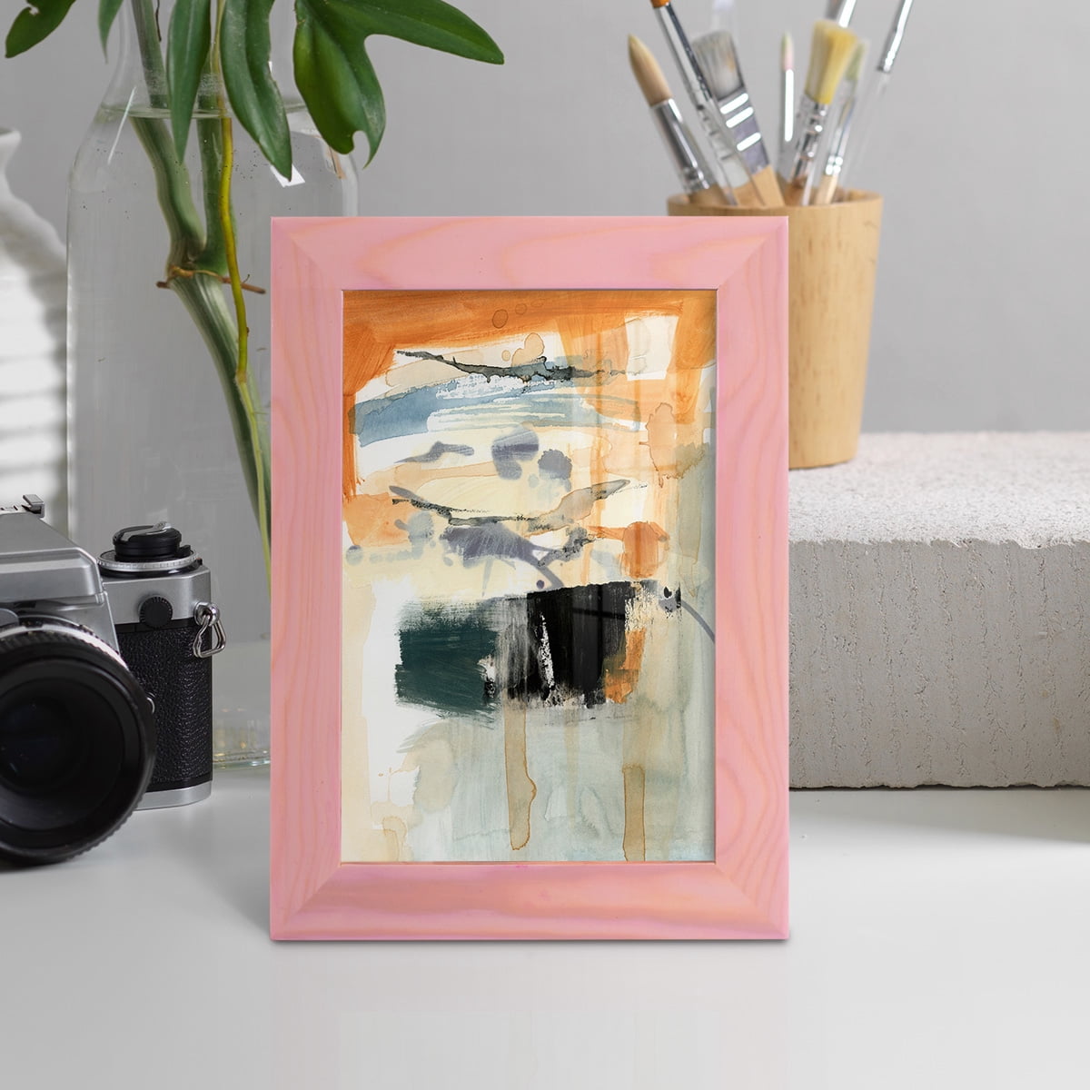 Seria I - Framed Print w/glass - Sunset Pink