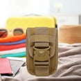 thumbnail image 3 of Tarjetero informal, monedero para llaves, funda protectora, monedero de nailon caqui oscuro, 3 of 6