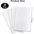thumbnail image 2 of 4 PCS Plastic Placemats Clear Plastic Placemats Translucent Placemats Heat Resistant Washable Table Mats Wipeable Washable Table Protector for Dining Kitchen Painting Table 11x17 Inch, 2 of 6