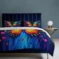 thumbnail image 6 of Dreamy Purple Butterfly Pattern (43)-2 Set Duvet Cover Themed Multicolor Polyester Bedding Set Duvet Cover for Twin Size, 6 of 6
