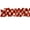 Red Dots on White, variant on Large Circle Dots Cotton Curtain Sleeve Topper Window Treatment