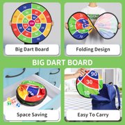 ConeWhale 29 Large Dart Board with 20 Velcro Sticky Balls, Indoor & Outdoor Sport Fun Party Play Game Toys for Kids Ages 3-12