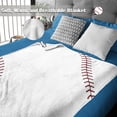 thumbnail image 6 of Baseball Blanket for Women Men, Super Soft Adult Baseball Gifts Blanket, Lightweight Cozy Flannel Baseball Throw Blankets for Birthday Christmas Thanksgiving Bed Couch Sofa 60in X 80in, 6 of 6