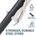 thumbnail image 1 of QinaQin Hamac Double pour 2 Personnes avec Support en Acier Robuste, 450 Lb, Café, 1 of 6