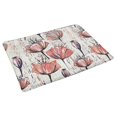 thumbnail image 2 of MKHERT Vintage Colorful Tulips Flowers Doormat Rug Home Decor Floor Mat Bath Mat 30x18 inch, 2 of 3