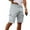 Light Gray, variant on Men's Drawstring Waist Casual Cargo Shorts, Loose-Fit Solid Color Work Shorts with 6 Pockets (Breathable Poly-Cotton Blend) ,Black L