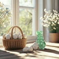 thumbnail image 6 of Luxcidy Bunny Decor Easter Rabbit Decor Easter Decoration Amethyst Crystals Figurines, Crystal Mini Rabbit Figurine, for Feng Shui Home Office Garden Decoration, 1.5in (Green), 6 of 6