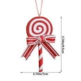 thumbnail image 3 of TERGAYEE Christmas Decoration Supplies Red White And Green Candy Pendants Soft Pottery Imitation Sticks Candy Pendants Holiday Decor, 3 of 6