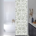 thumbnail image 2 of Vintage Green Floral Window Privacy Film Farmhouse Flower Pastoral Style Decorative Glass Window Film UV Blocking Static Cling Non-Adhesive Sticker Covering for Home Door 17.7 x 78.7 inches, 2 of 7