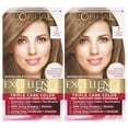 thumbnail image 1 of L'Oreal Paris Excellence Creme Color permanente para el cabello 7 rubio oscuro 100 por ciento gris tinte para el cabello paquete de 2, 1 of 5