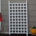 thumbnail image 5 of DuraTrel Country 35" x 66" White Vinyl Wall Trellis, 5 of 11