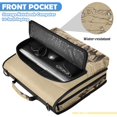 thumbnail image 6 of Zipper Binder with Shoulder Strap 2 inch 3 Ring Waterproof File Folder Organizer Bag 500 Sheet Horseback in The Desert Illustration, 6 of 8