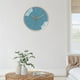 thumbnail image 3 of Reloj de pared silencioso Perfecl moderno azul 30 cm, 3 of 7