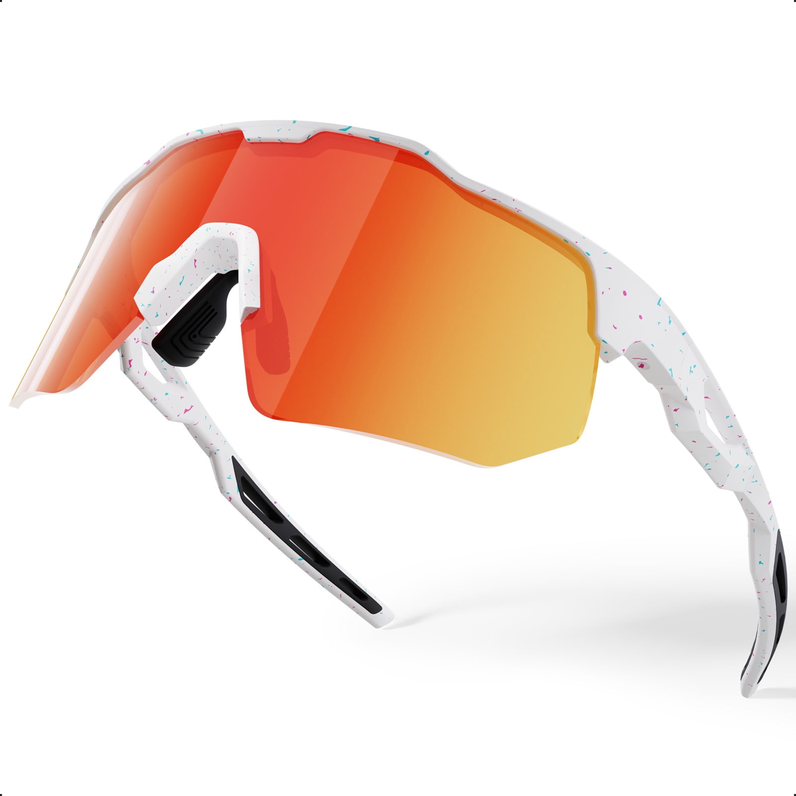 HAAYOT Polarized Sports Sunglasses for Men Women UV Protection Baseball Cycling Running Driving Fishing Glasses
