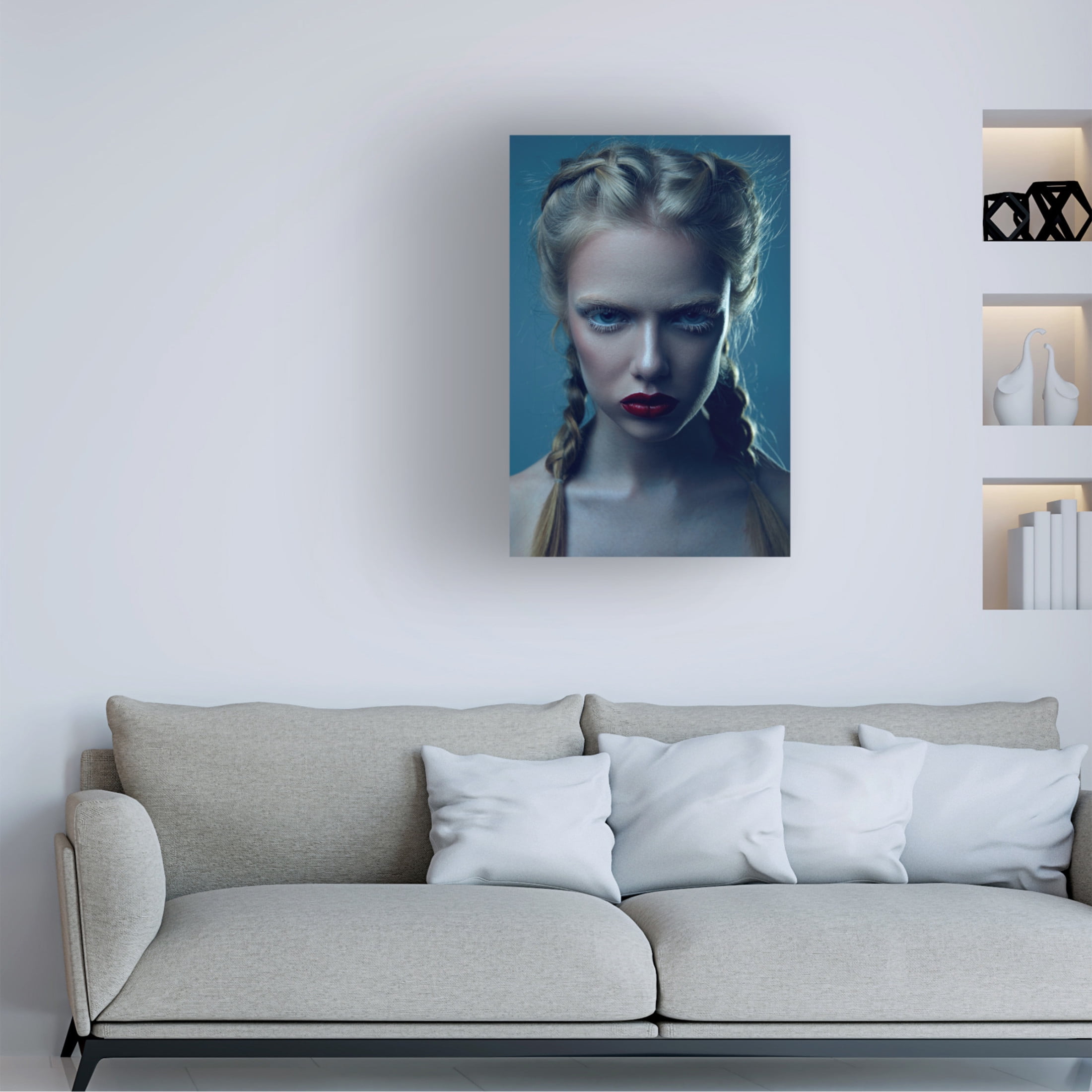 Canvas Wall Art - Dancho 'Polina' Wall Art for Living Room, Bedroom, or Office Décor by Trademark Fine Art - 12 x 19 Inches