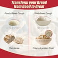 thumbnail image 4 of Banneton Bread Proofing Basket Set,  16pcs Sourdough Bread Baking supplies，Sourdough Starter Kit, 4 of 10