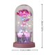 thumbnail image 3 of Preserved Rose Flower Glass Dome With LED Light Rose Night Light Real Rose In Glass Case Romantic Gift For Illuminated Flower Display, 3 of 6