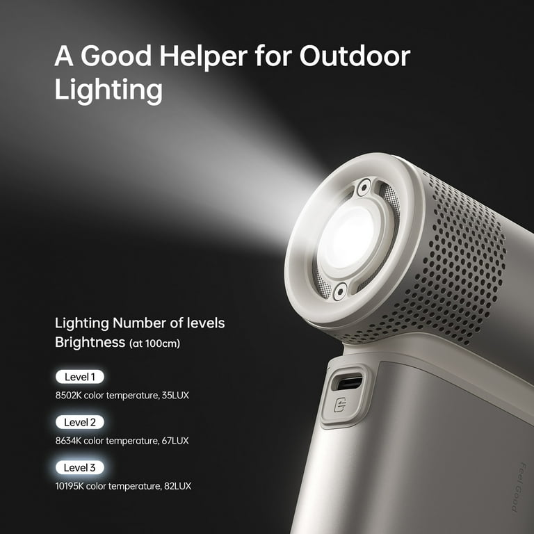 JISULIFE Portable Handheld Fan Ultra2, 9000mAh Max 25 Hrs, 5 IN 1