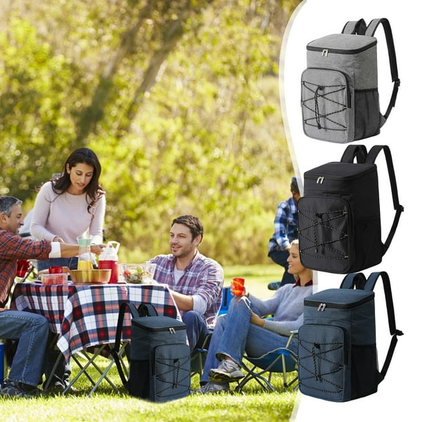 Xihbxyly Mochila de Viaje Grande con Lonchera, Diseño de Nevera Portátil a Prueba de Fugas, Amplio Espacio de Almacenamiento, Aislante para Alimentos y Bebidas, Multiusos para Senderismo, Picnic, Tra